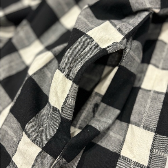 NWT Hem & Thread Gloria Gingham Tunic - black and white - Size Small - Picture 8 of 10